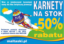 Karnet na stok - 50%